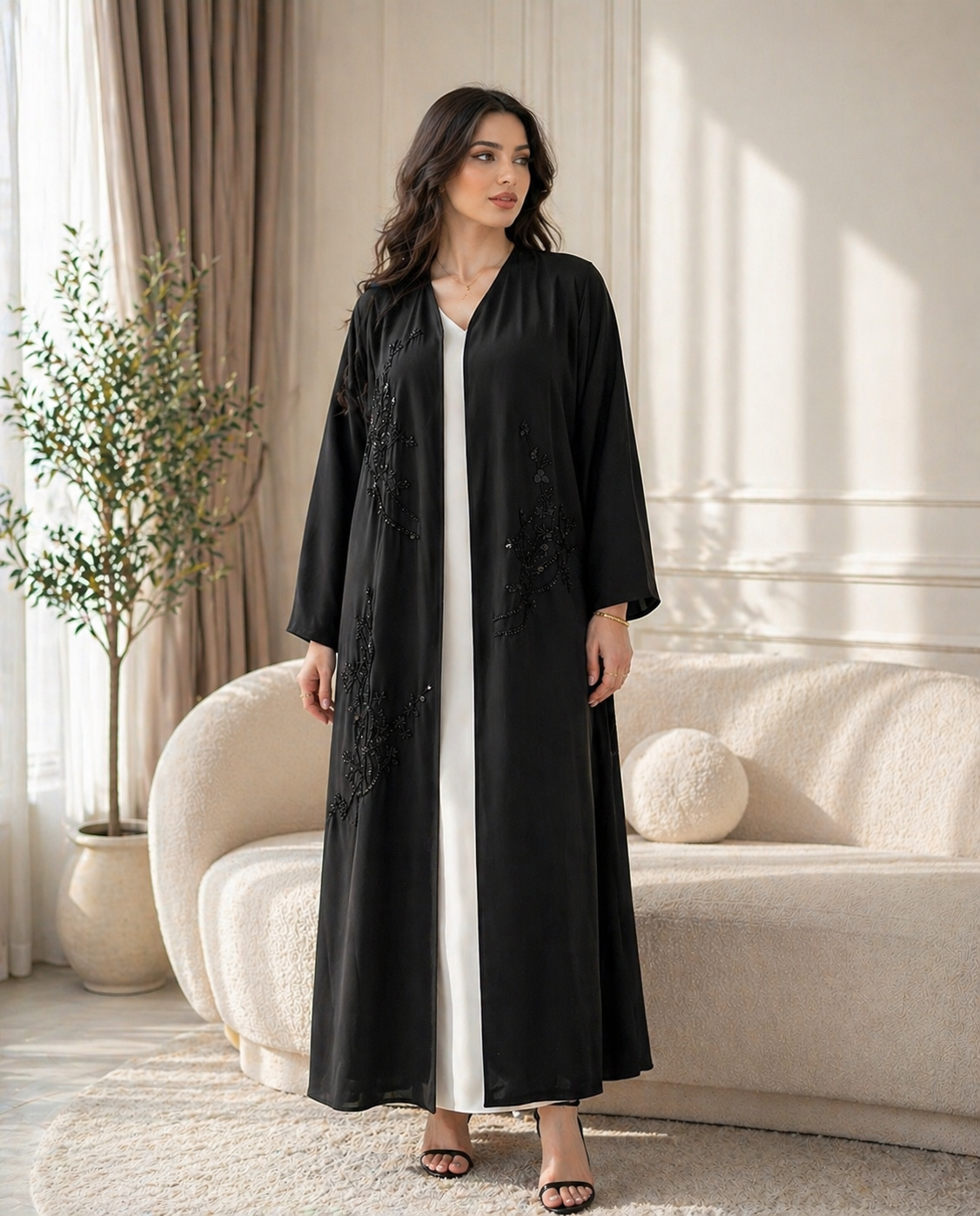 Midnight Handcrafted Abaya