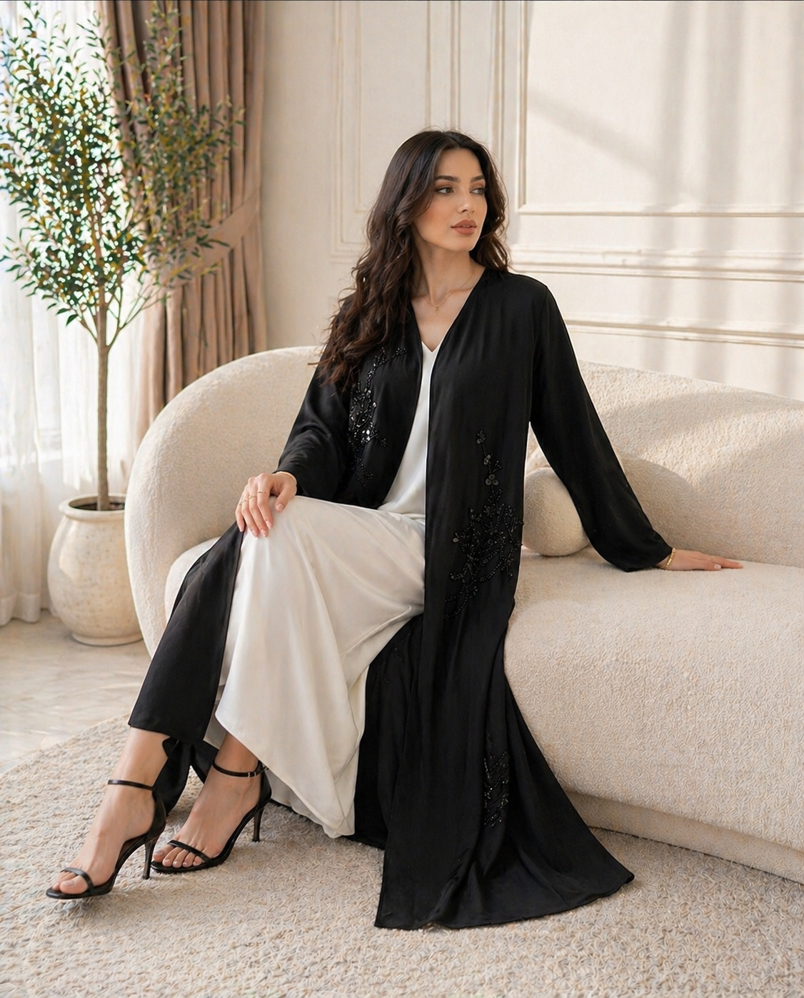 Midnight Handcrafted Abaya