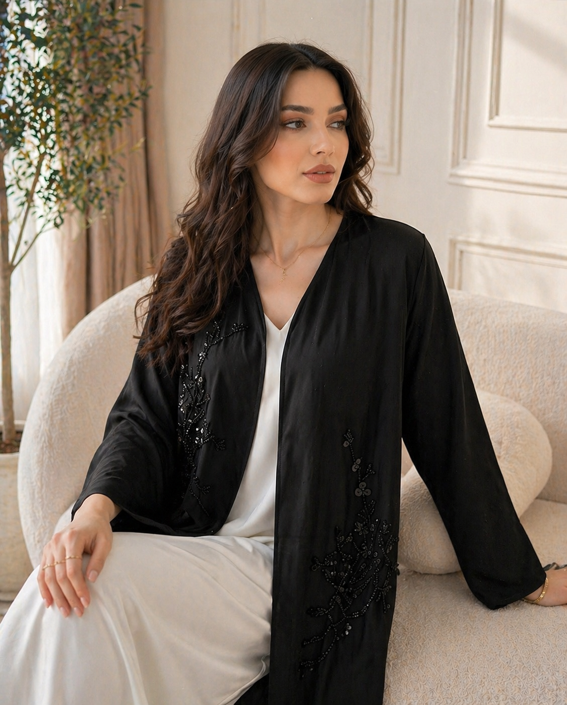 Midnight Handcrafted Abaya