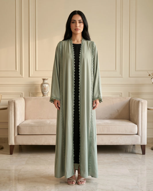 Sage Grace Korean Crepe Abaya