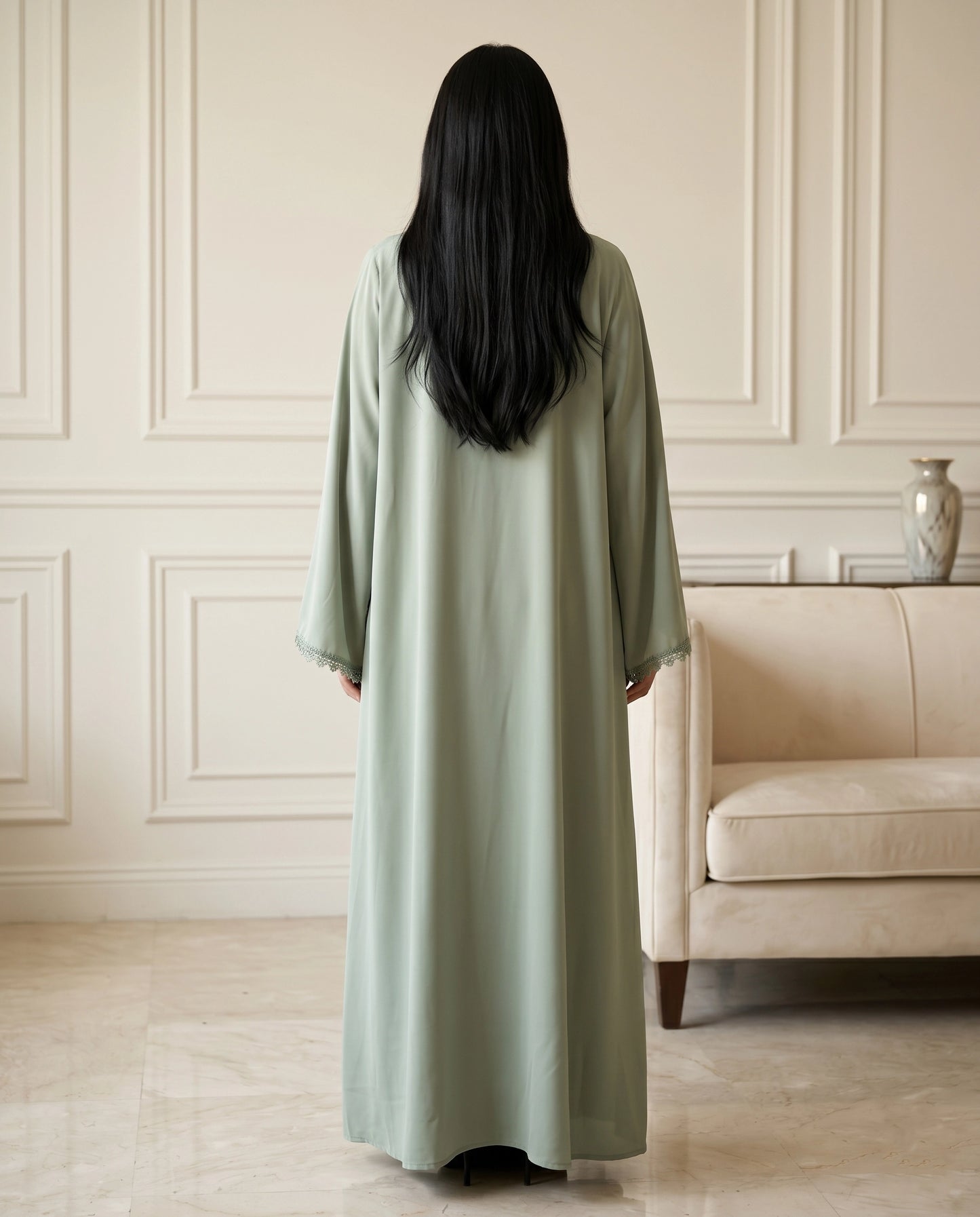 Sage Grace Korean Crepe Abaya